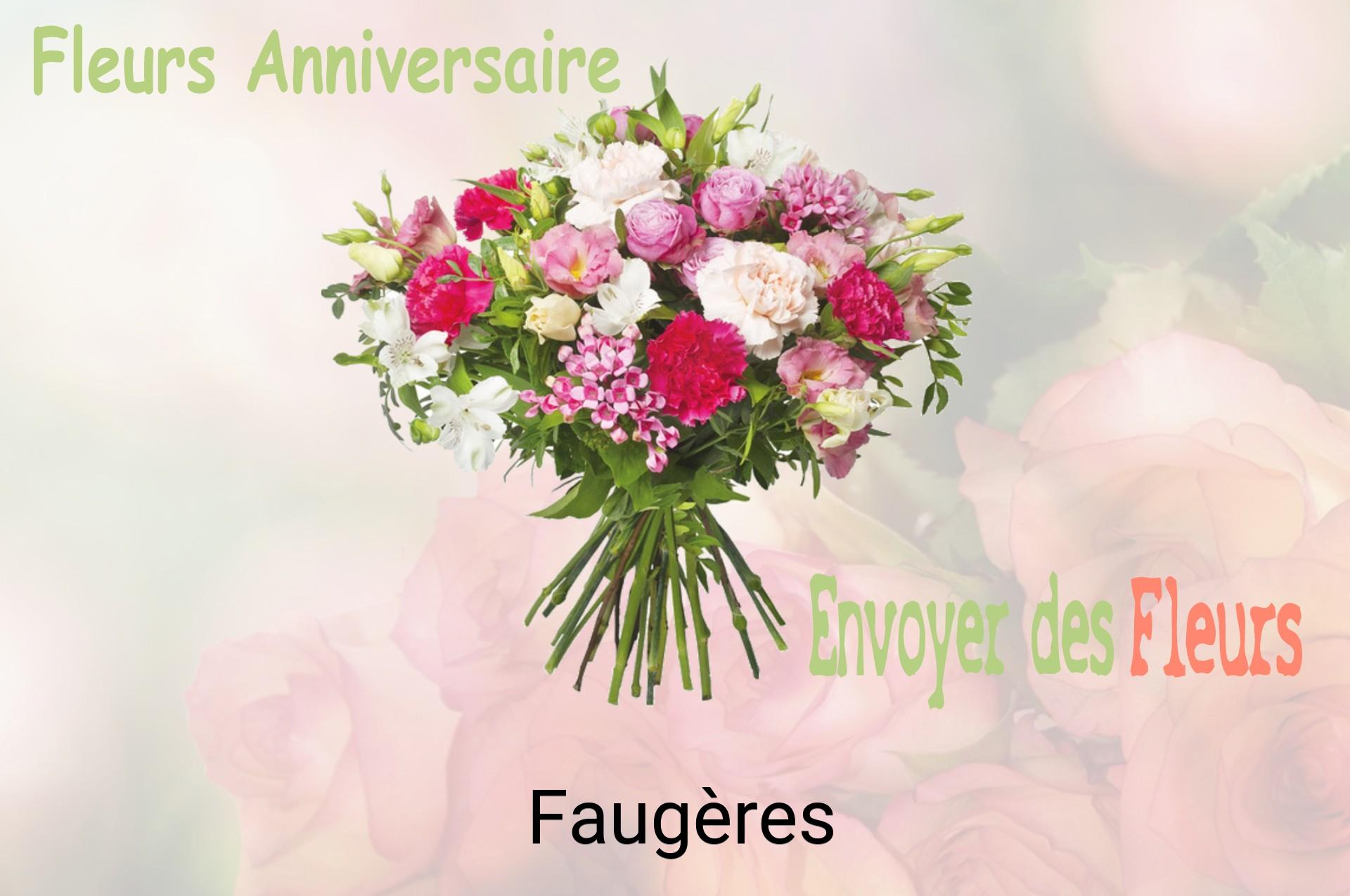 Bouquet de fleurs d’anniversaire livré à Faugères